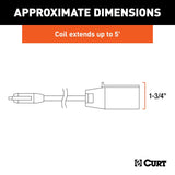 CURT 7-Way RV Blade to 4-Way Flat Trailer Adapter Harness
