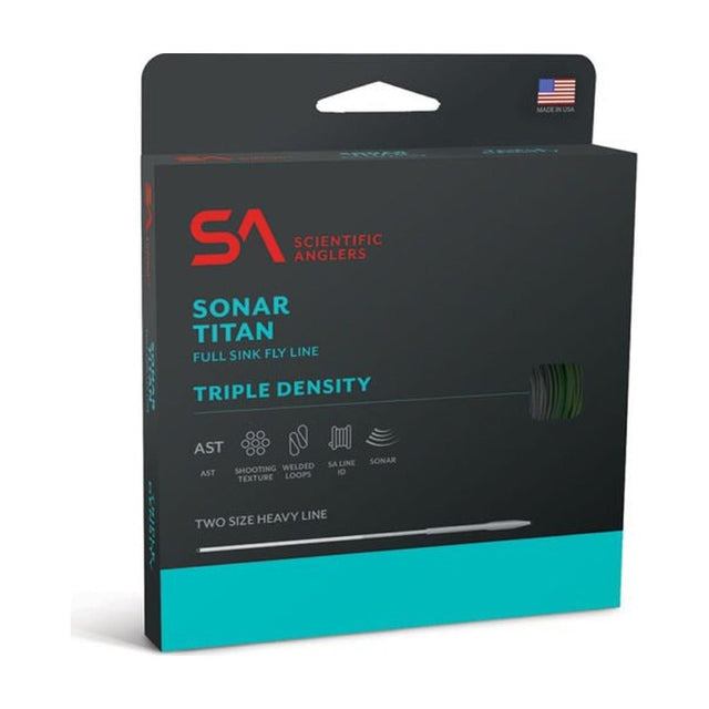 Scientific Anglers Sonar Titan Triple Density Intermediate / Sink 3 / Sink 5 Fly Line - Pale Green / Olive / Charcoal