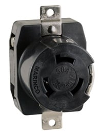 Marinco Locking Receptacle, 50A 125/250V 6369CR