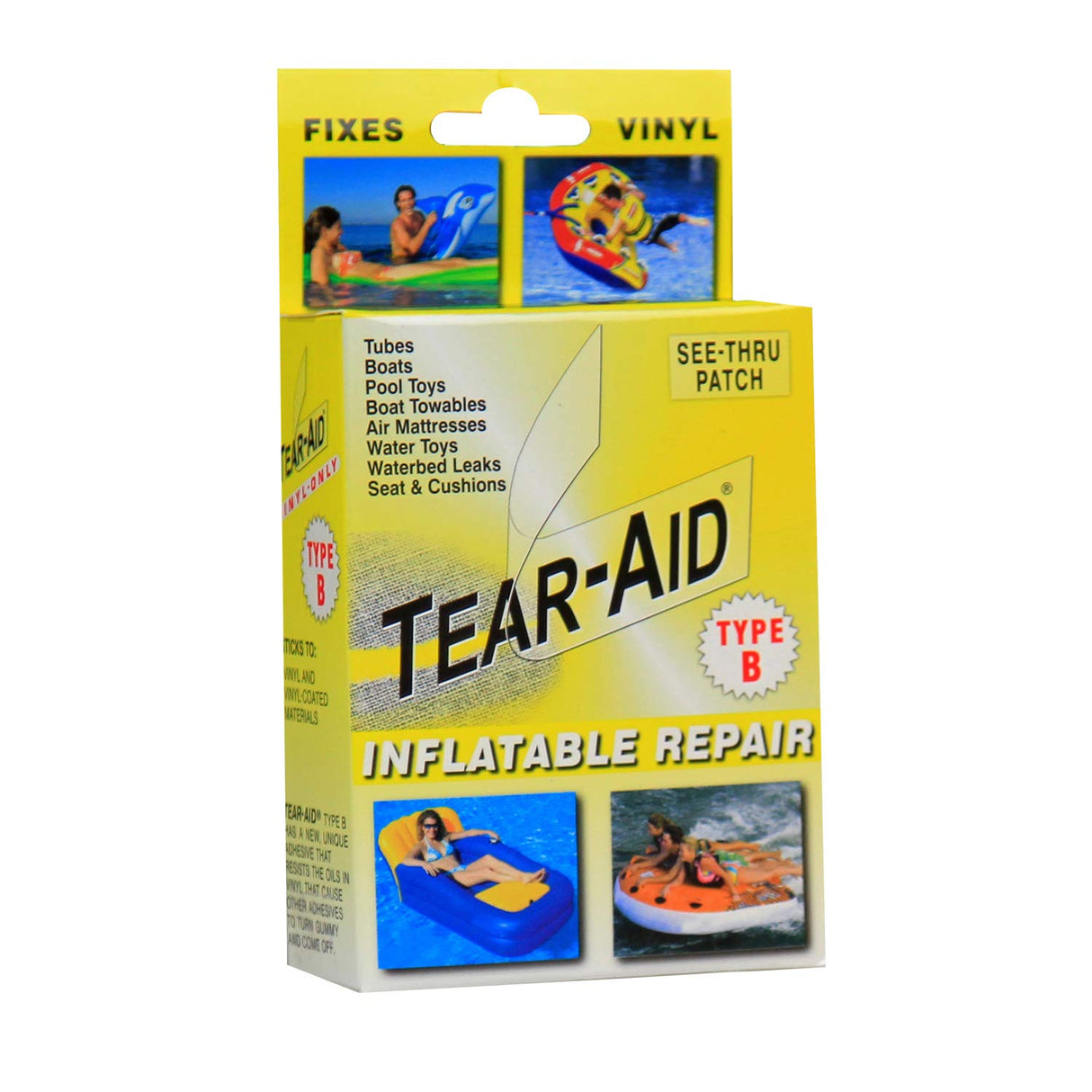TEARAID Inflatable Repair Yellow Kit – Patch Type B