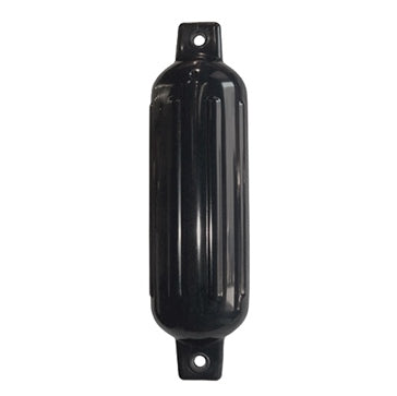 Dock Edge Dolphin Twin Eye Ribbed Fender - Black