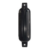 Dock Edge Dolphin Twin Eye Ribbed Fender - Black