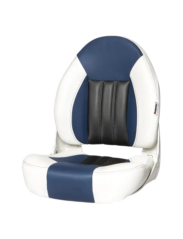 Tempress Probax High-Back Navistyle Boat Seat 68455 - 68455 White/Blue/Carbon