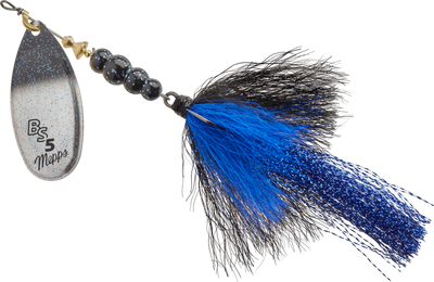 Mepps Bronze Slammer - Silver Black And Blue