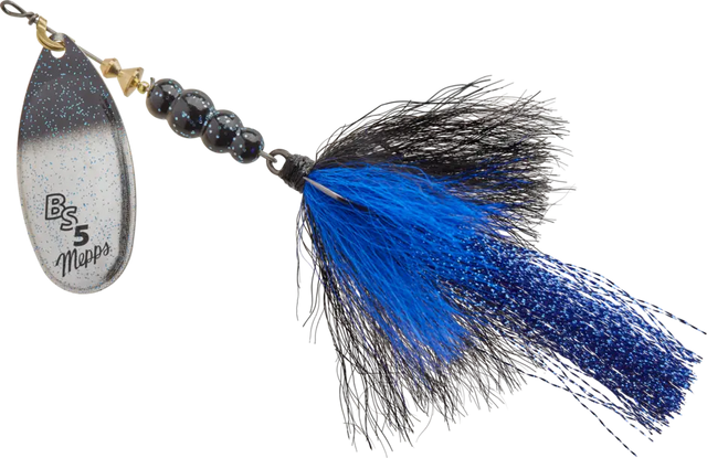 Mepps Bronze Slammer - Silver Black And Blue Mepps
