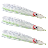 Danielson Squid Bait SQD453130 - UV Chartreuse/Green (4.5 in, 3-Pack)
