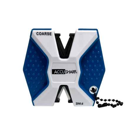 AccuSharp Carbide-Ceramic Two-Step Knife Sharpener - White & Blue
