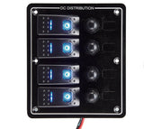 Victory AAA4SWR Switch Panel,4 Gang Rocker