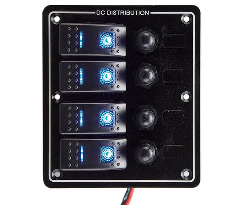 Victory AAA4SWR Switch Panel,4 Gang Rocker