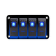 Victory Rocker Switch Panel 4-Position with Blue Illumination AAA4SW