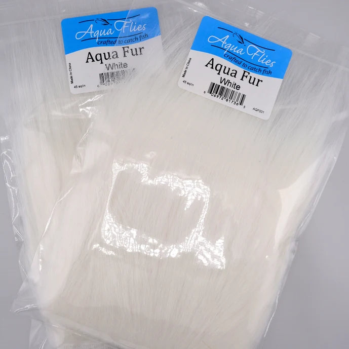 Aqua Flies Aqua Fur - White