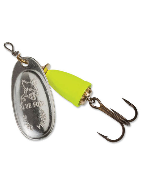 Blue Fox Vibrax Mid Depth - Silver/Flo. Yellow 60-40-112IC - #4