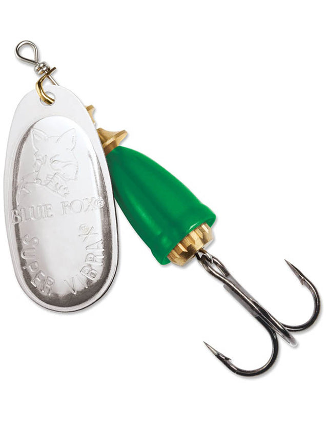 Blue Fox Vibrax Mid Depth - Silver Fluorescent Green 60-50-114IC - #5