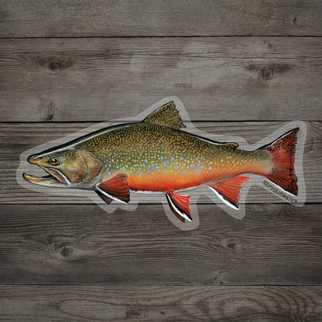 RepYourWater Brookie Medium 6-Inch Sticker - White