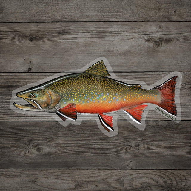 RepYourWater Brookie Medium 6-Inch Sticker - White