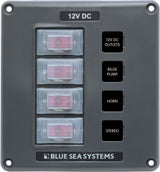 Blue Sea Water Resistant Breaker Panel 4 Position 4320