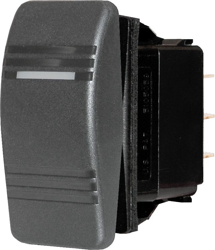 Blue Sea Contura Switch DPDT-ON ILLUM - BLACK 8289