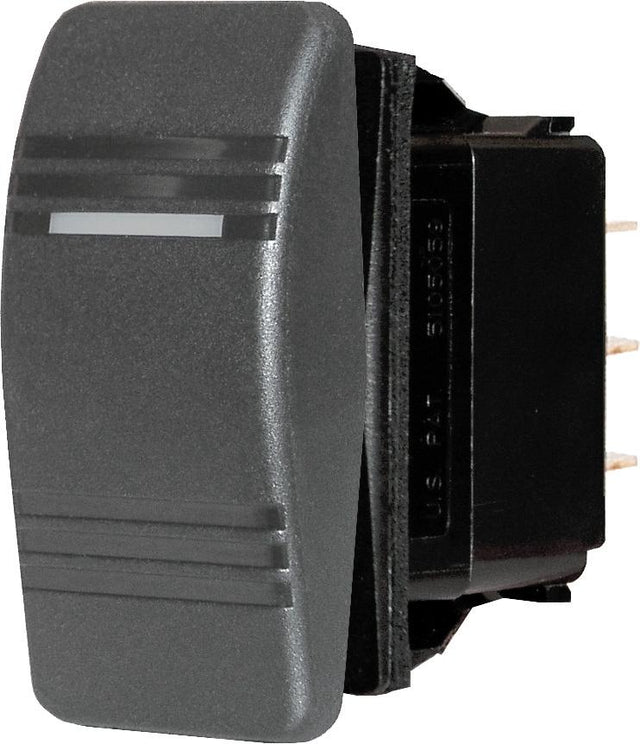 Blue Sea Contura Switch DPDT-ON ILLUM - BLACK 8289