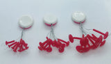 BnR Tackle Soft Bead T-Stops - Red BnR Tackle