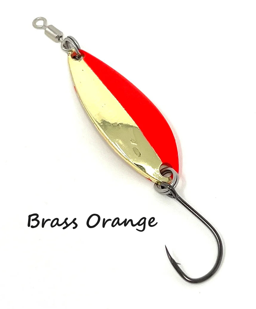 Prime Lures Trinity Spoon 1/5 oz - Orange Brass