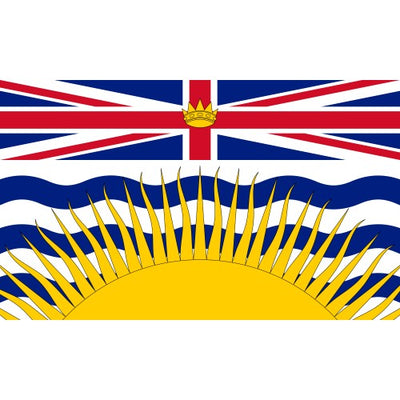 British Columbia Flags - 18" X 9"