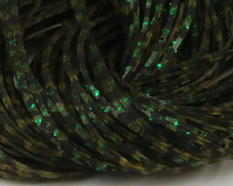 Hareline Barred Crazy Legs - Olive/Green Flake #263 Hareline Dubbin