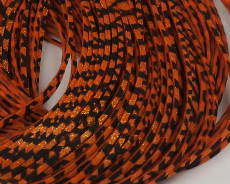 Hareline Barred Crazy Legs - Orange/Gold Flake #271 Hareline Dubbin