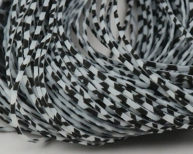 Hareline Barred Crazy Legs - White/Pearl Flake #377 Hareline Dubbin