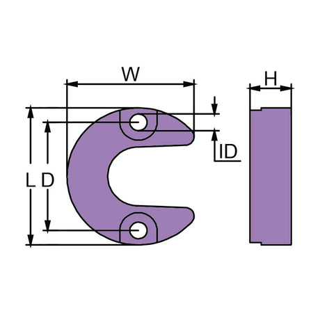 Martyr CM806189Z Mercury™ / MerCruiser™ Trim Tab Anode