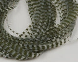 Hareline Chicone's Micro Crusher Legs - Olive Barred Clear #4 Hareline Dubbin