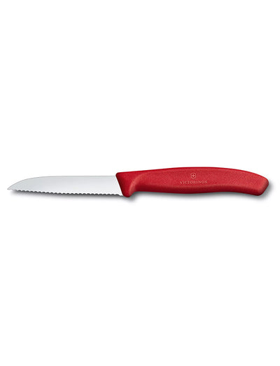 Victorinox Serrated Paring Knife - 3.25" Sheep's Foot - Red