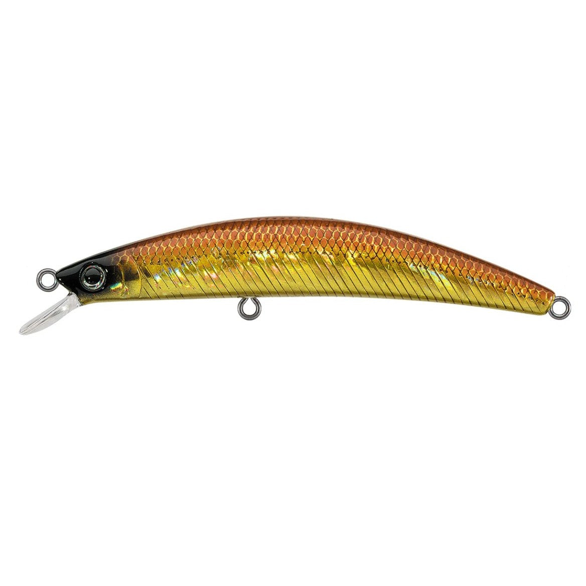 Daiwa Dr. Minnow Jerk Baits 3 1/2" Holo Akakin 3' Depth