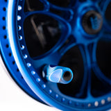 Kingpin Zeppelin 500 Bear Face Centerpin Reel - Blue & Black with Blue Handles