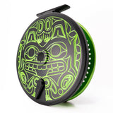 Kingpin Zeppelin 500 Bear Face Centerpin Reel - Green & Black with Green handles