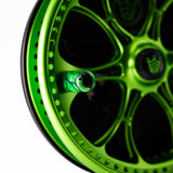 Kingpin Zeppelin 500 Bear Face Centerpin Reel - Green & Black with Green handles
