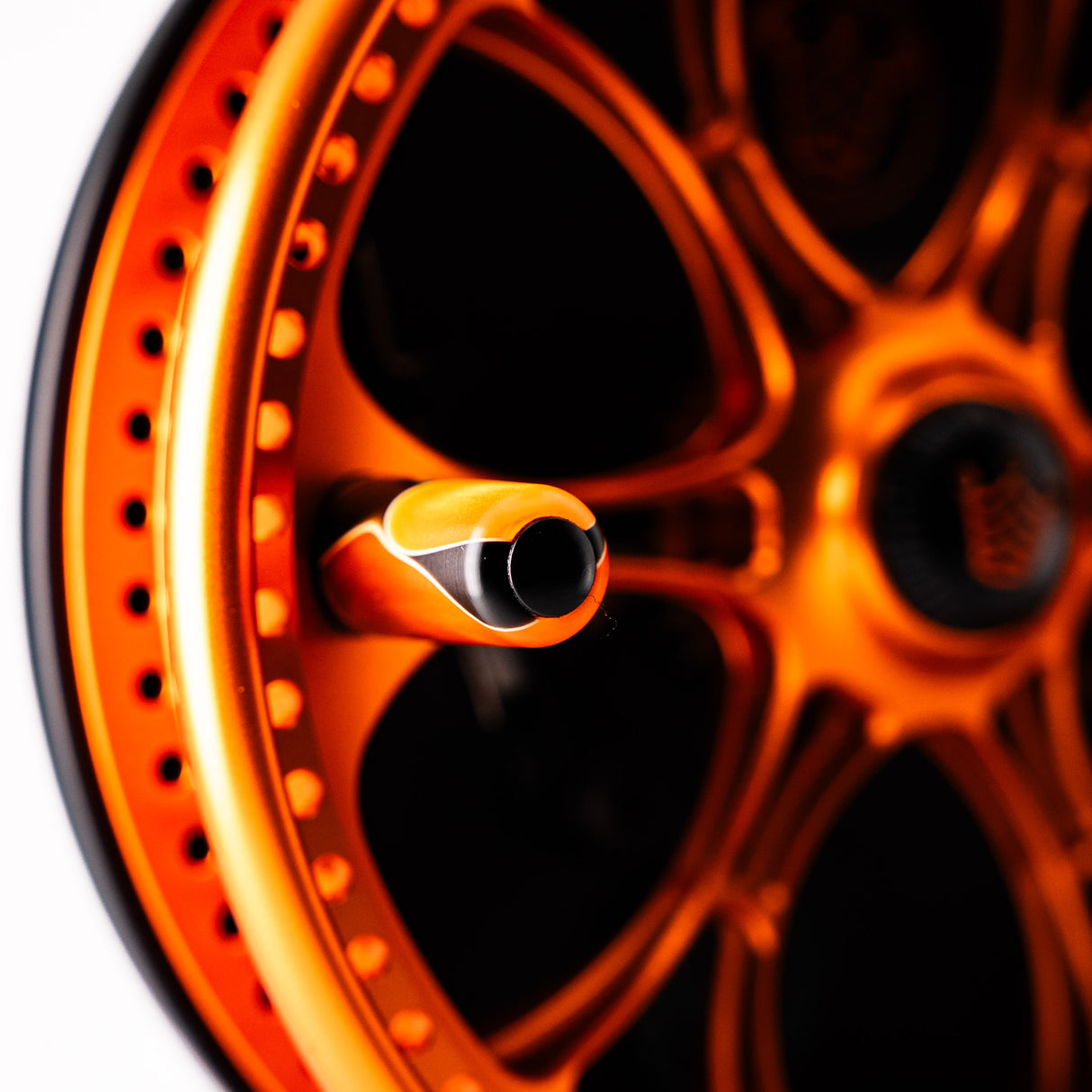 Kingpin Zeppelin 500 Bear Face Centerpin Reel - Orange & Black with Tiger handles