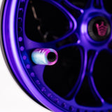 Kingpin Zeppelin 500 Bear Face Centerpin Reel - Purple & Black with CottonCandy handle