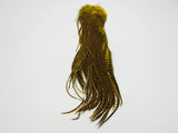 Hareline Half Grizzly Saddle - Yellow #383 Hareline Dubbin