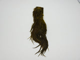 Hareline Half Grizzly Saddle - Olive #263 Hareline Dubbin