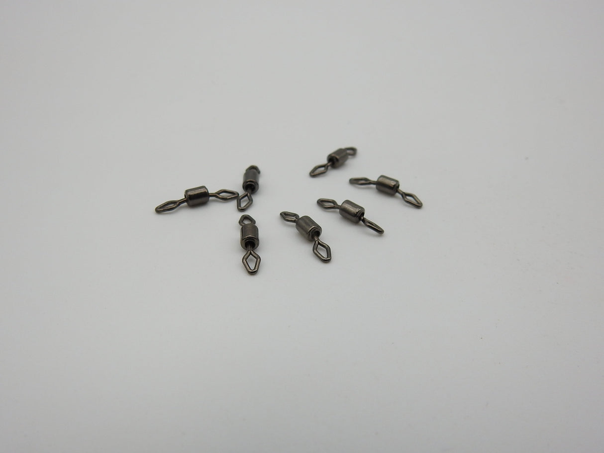 Mustad Rolling Swivel With Diamond Eye 77500 - Black