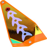 BIG AL'S FISH FLASH FLASHERS - FISHING 411 - ORANGE TRANSPARENT PEARL LADDERBACK