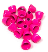 Aqua Flies Coneheads 20pk - Fluorescent Pink, 3/16" (4.8mm)
