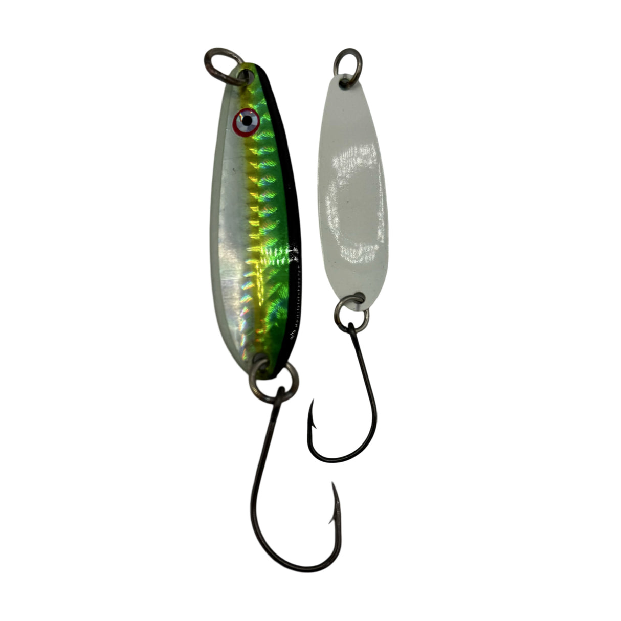 Gibbs Delta G Force Spoon - Glow Back Green Herring Aid "Shimmer" Series - #30