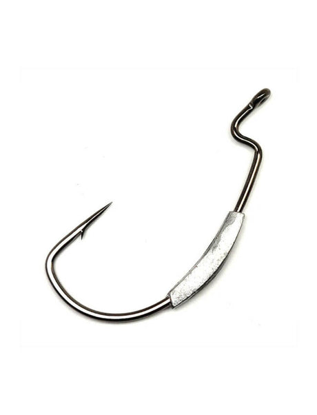 Gamakatsu Worm Superline Extra Wide Gap Weighted Hook - 2/0 1/16oz 74412-1/16