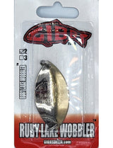 Gibbs Delta Ruby Lake Wobbler - 50/50 Nickel/Brass 0255-2FFNB - #2