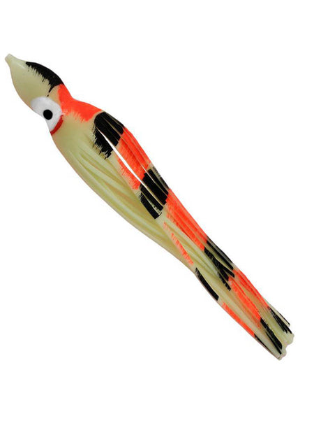 Gibbs Delta 9" Jumbo Rigged Squid - Orange Black Stripe 04038