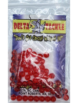 Delta Tackle Beads - Red 58205 - 5mm - 60 pack