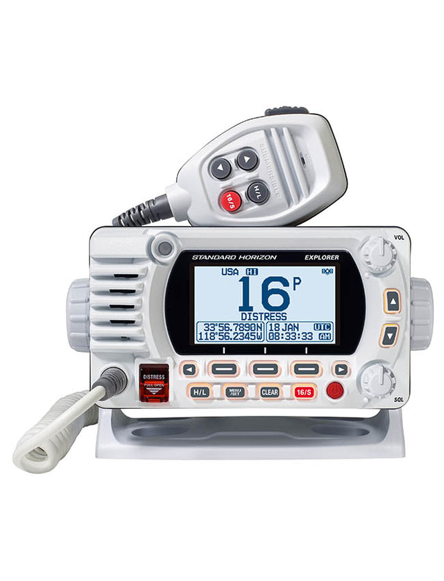 Standard Horizon GX1850G 25W Fixed Mount VHF Radio with GPS - White