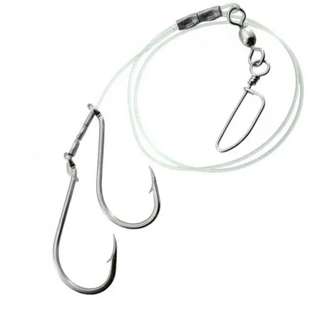 Gibbs Halibut Rig - Perlon w/ Snap 9/0 Single Hooks 0224P-9090