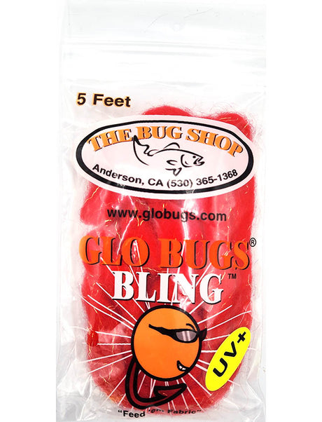 Glo Bugs Bling  Yarn - Deep Dark Red 5'